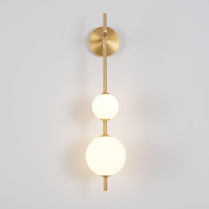 Modern Wall Light | Vertical Glass Globe | Ridorn