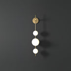 Modern Wall Light | Vertical Glass Globe | Ridorn