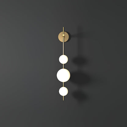 Modern Wall Light | Vertical Glass Globe | Ridorn