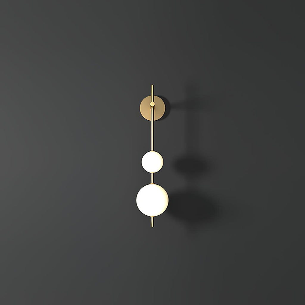 Modern Wall Light | Vertical Glass Globe | Ridorn