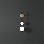 Modern Wall Light | Vertical Glass Globe | Ridorn