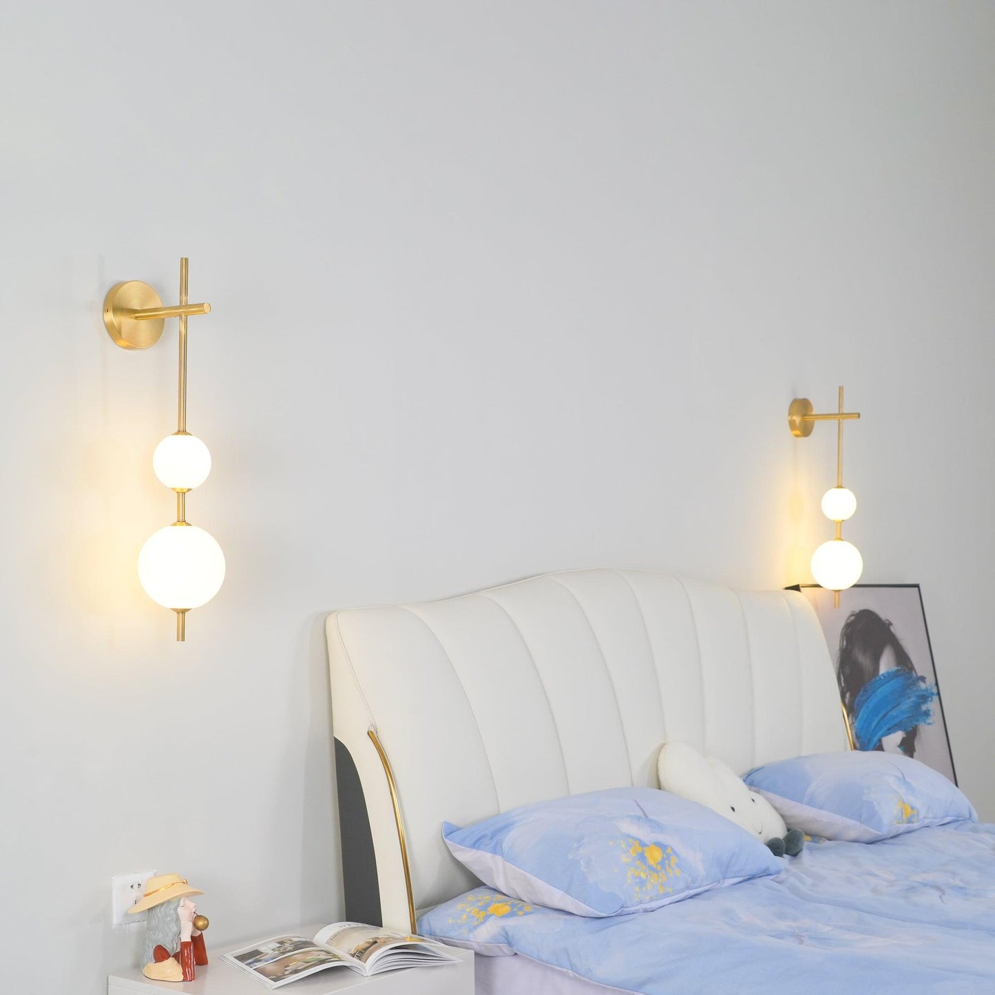 Modern Wall Light | Vertical Glass Globe | Ridorn