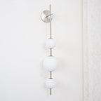 Modern Wall Light | Vertical Glass Globe | Ridorn