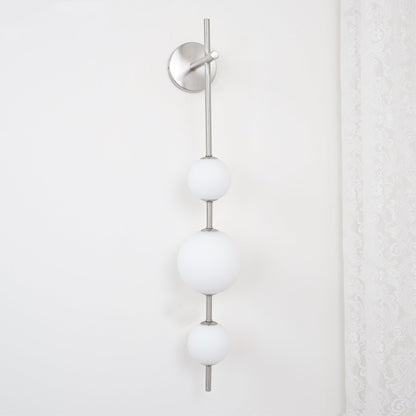 Modern Wall Light | Vertical Glass Globe | Ridorn