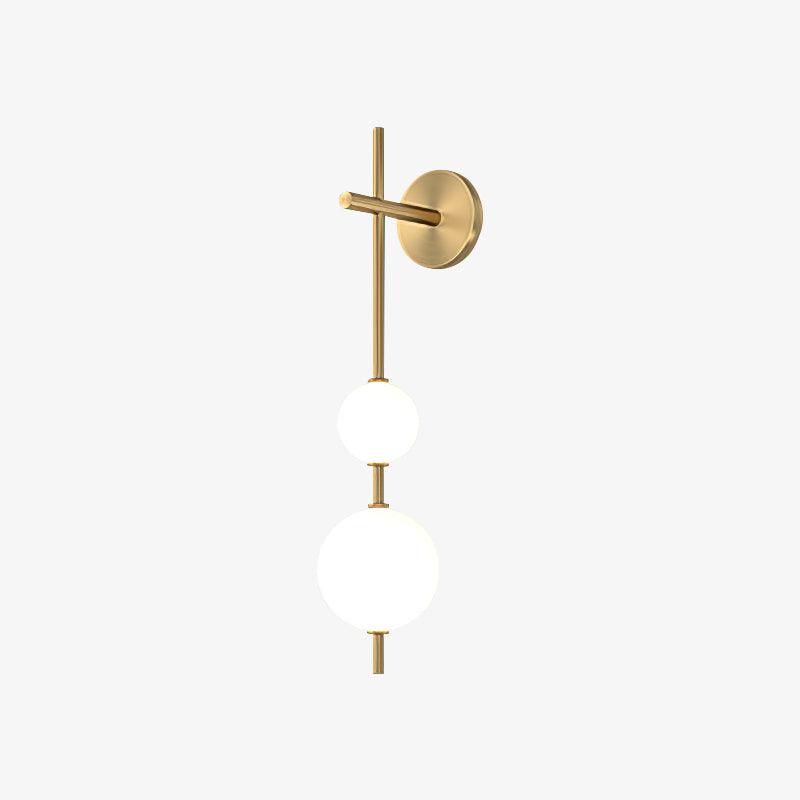 Modern Wall Light | Vertical Glass Globe | Ridorn