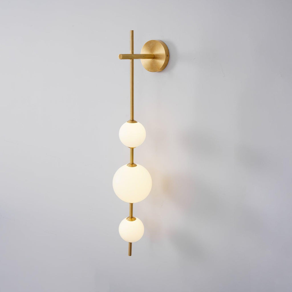 Modern Wall Light | Vertical Glass Globe | Ridorn