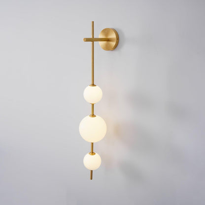 Modern Wall Light | Vertical Glass Globe | Ridorn