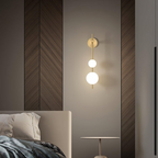 Modern Wall Light | Vertical Glass Globe | Ridorn