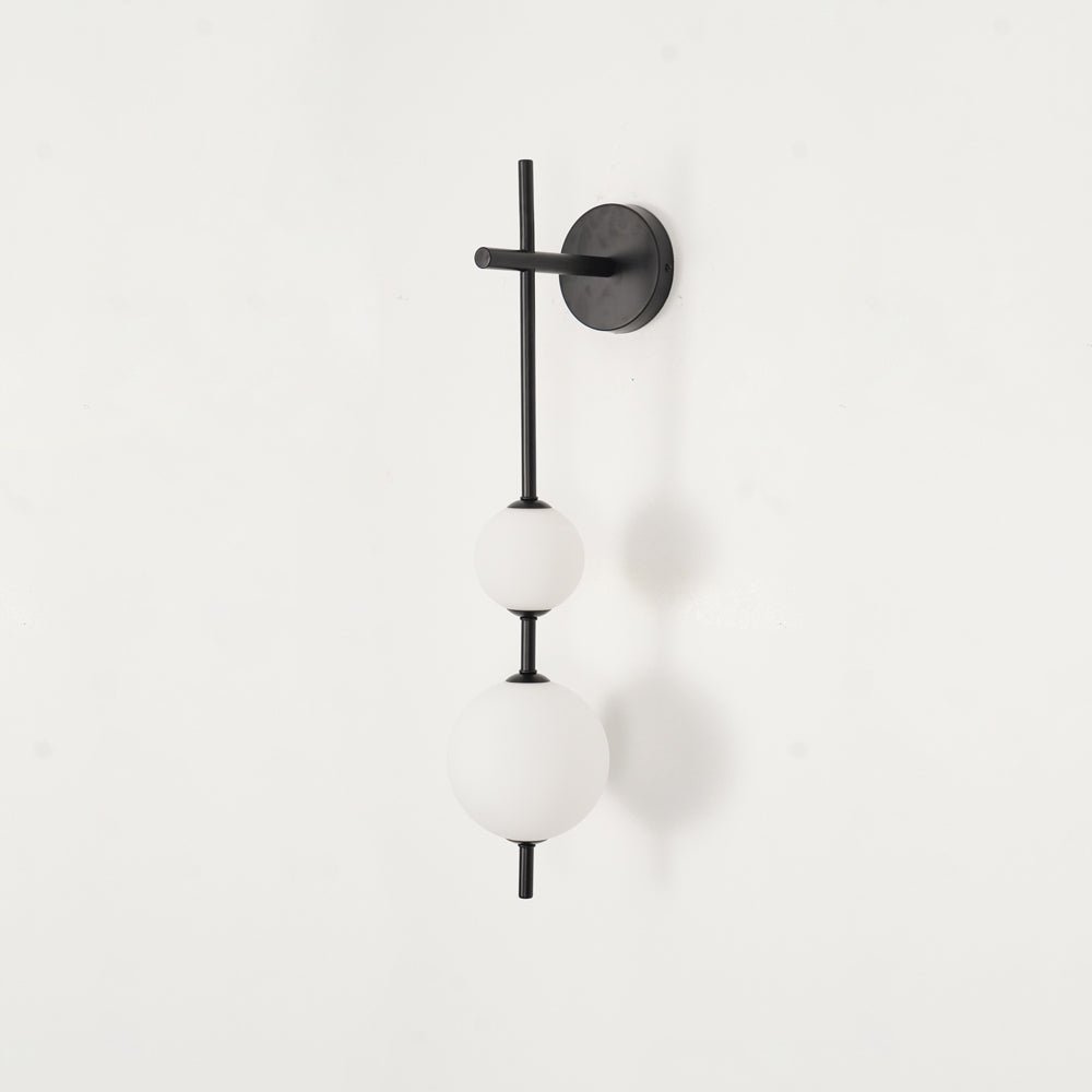 Modern Wall Light | Vertical Glass Globe | Ridorn