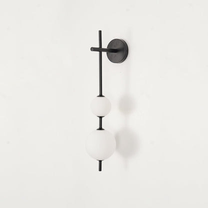 Modern Wall Light | Vertical Glass Globe | Ridorn