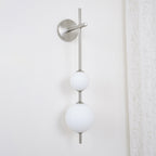 Modern Wall Light | Vertical Glass Globe | Ridorn