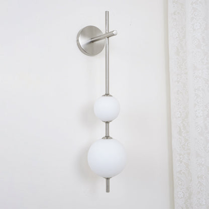 Modern Wall Light | Vertical Glass Globe | Ridorn