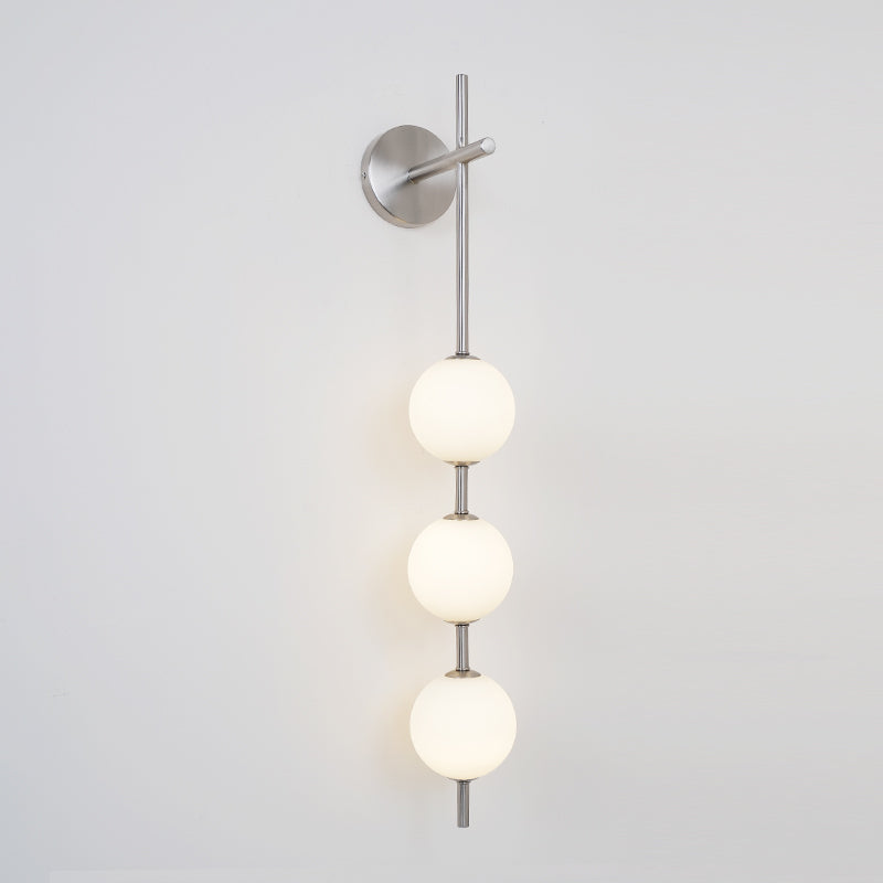 Modern Wall Light | Vertical Glass Globe | Ridorn
