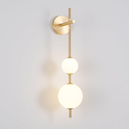 Modern Wall Light | Vertical Glass Globe | Ridorn