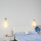 Modern Wall Light | Vertical Glass Globe | Ridorn