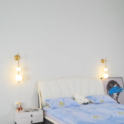 Modern Wall Light | Vertical Glass Globe | Ridorn