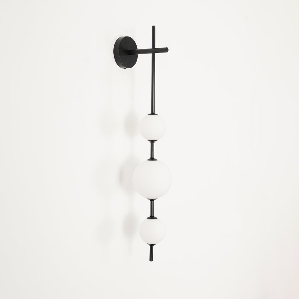 Modern Wall Light | Vertical Glass Globe | Ridorn