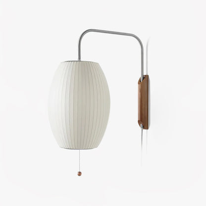 Contemporary bedroom wall light swivel globe design front view