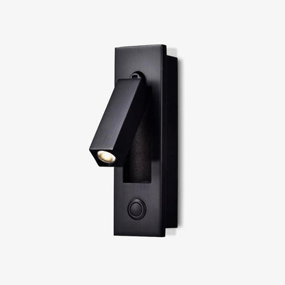 Modern adjustable LED wall light with foldable head front view