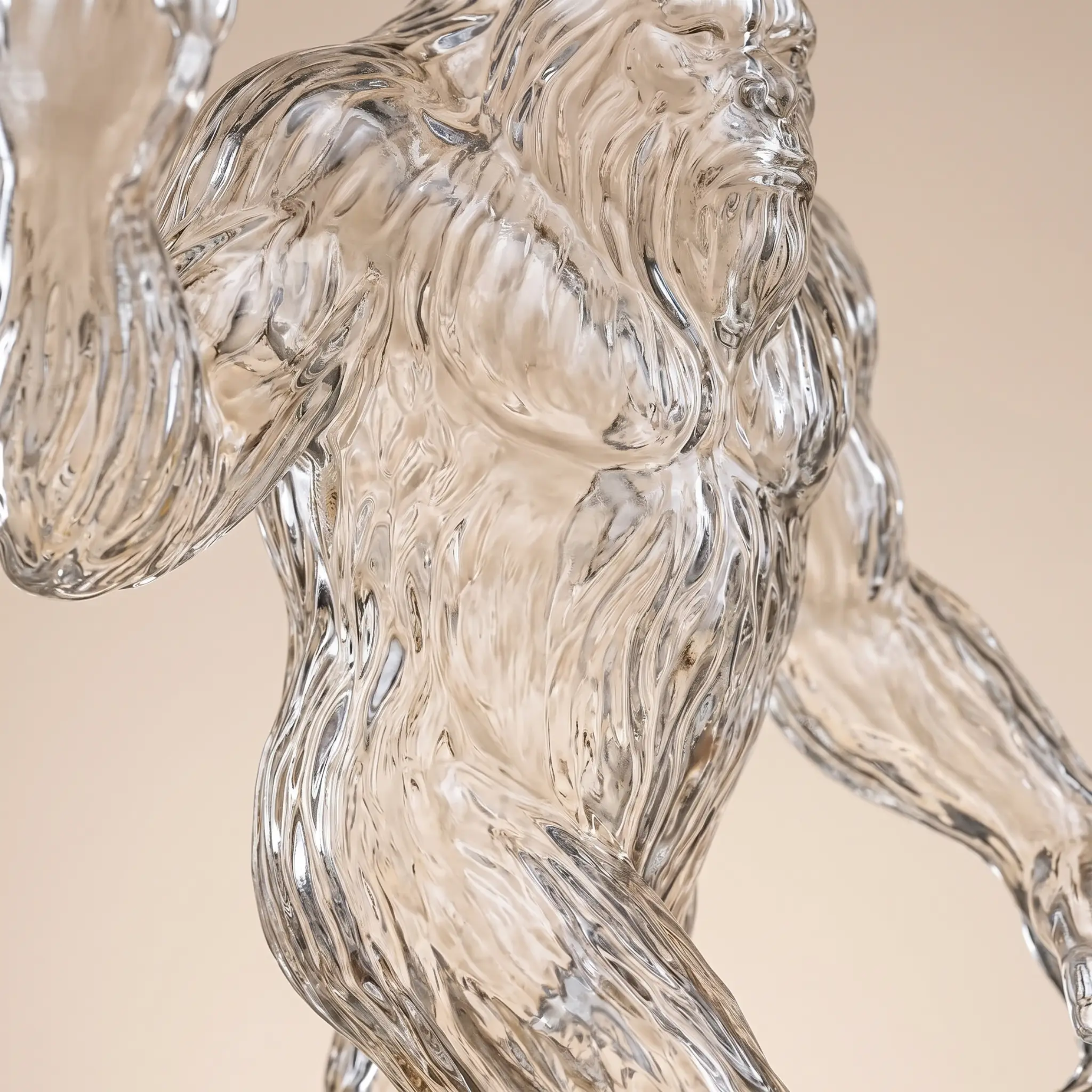 Bigfoot Whiskey Decanter, Novelty Glass Bottle for Home Bar & Liquor Display-Ridorn