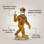 Bigfoot Whiskey Decanter, Novelty Glass Bottle for Home Bar & Liquor Display-Ridorn