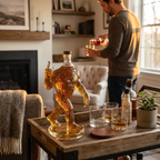 Bigfoot Whiskey Decanter, Novelty Glass Bottle for Home Bar & Liquor Display-Ridorn