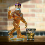 Bigfoot Whiskey Decanter, Novelty Glass Bottle for Home Bar & Liquor Display-Ridorn