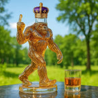 Bigfoot Whiskey Decanter, Novelty Glass Bottle for Home Bar & Liquor Display-Ridorn