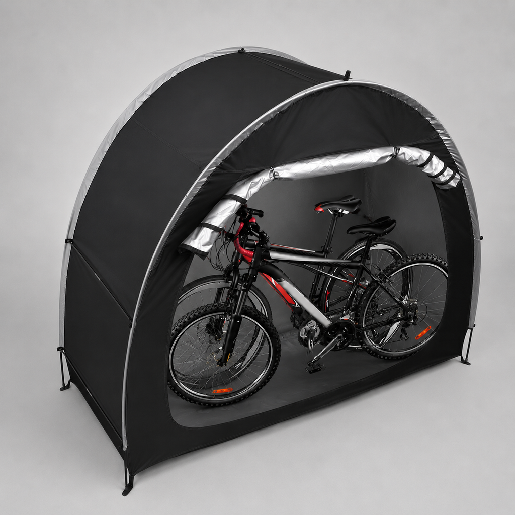 Bike Storage Tent for 2 Bicycles, Waterproof Outdoor Bicycle Cover Shelter
