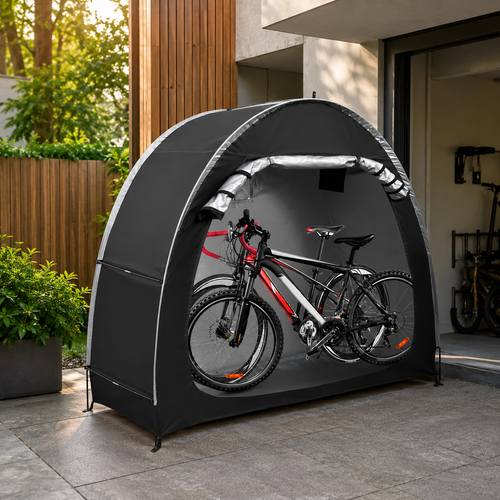 Bike Storage Tent for 2 Bicycles, Waterproof Outdoor Bicycle Cover Shelter