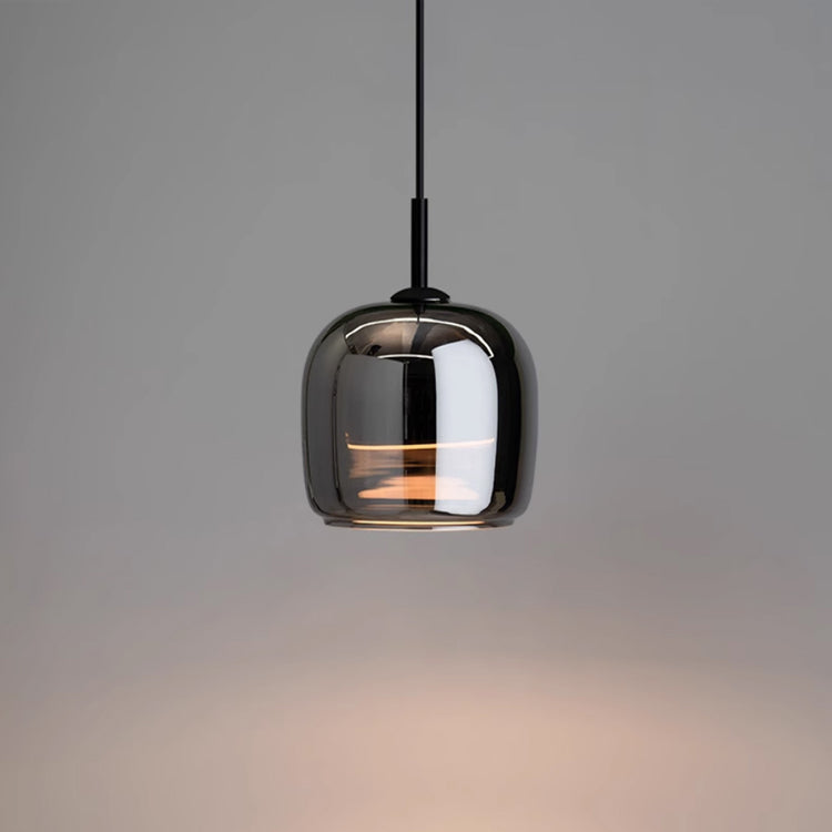 Black Glass Pendant Light, Nordic Hanging Ceiling Lamp for Kitchen Island & Dining Room-Ridorn