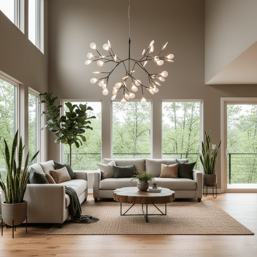 Branch-Inspired Chandelier | Multi-Head Ceiling Light | Ridorn