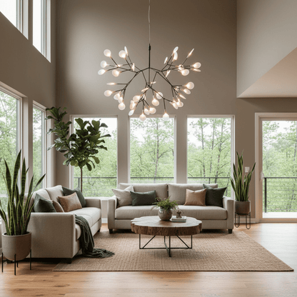 Branch-Inspired Chandelier | Multi-Head Ceiling Light | Ridorn
