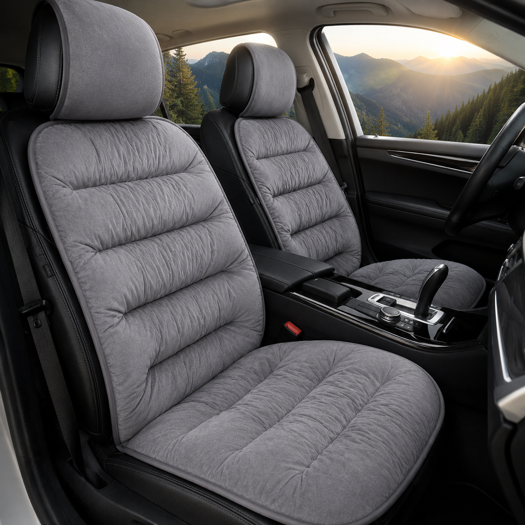 Breathable Car Seat Cushion, Super Soft Padded Comfort Pad for Front Seats