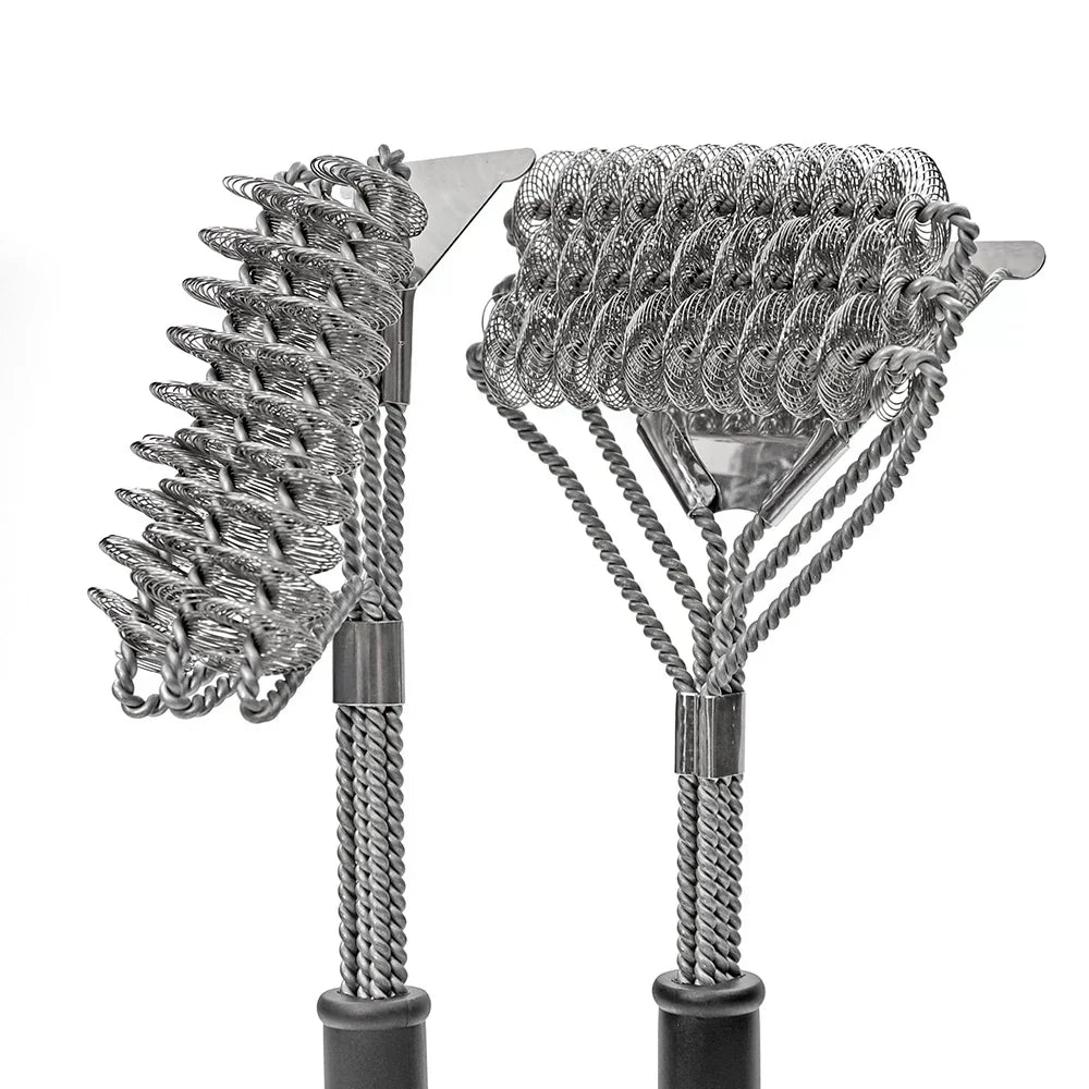 Bristle-Free BBQ Grill Brush, Rust-Resistant Stainless Steel Grill Cleaner Tool-Ridorn