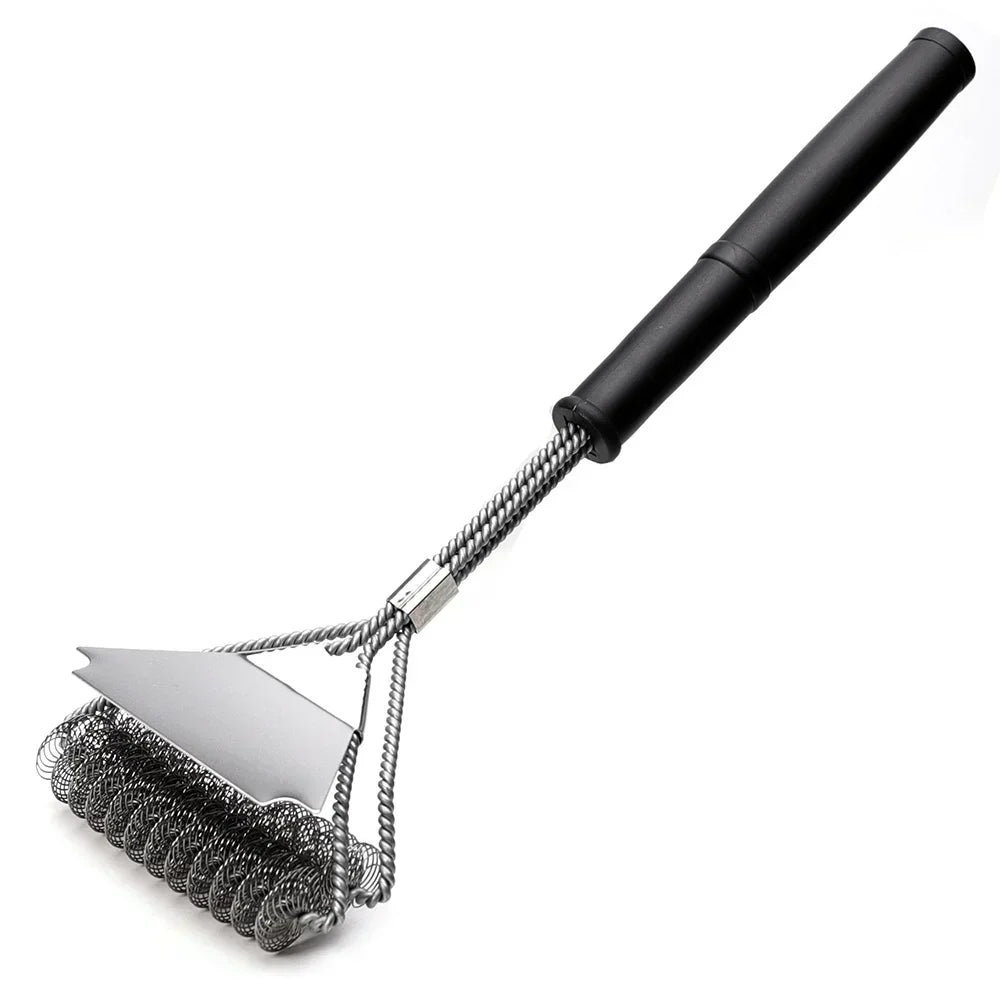 Bristle-Free BBQ Grill Brush, Rust-Resistant Stainless Steel Grill Cleaner Tool-Ridorn
