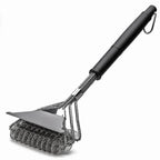 Bristle-Free BBQ Grill Brush, Rust-Resistant Stainless Steel Grill Cleaner Tool-Ridorn