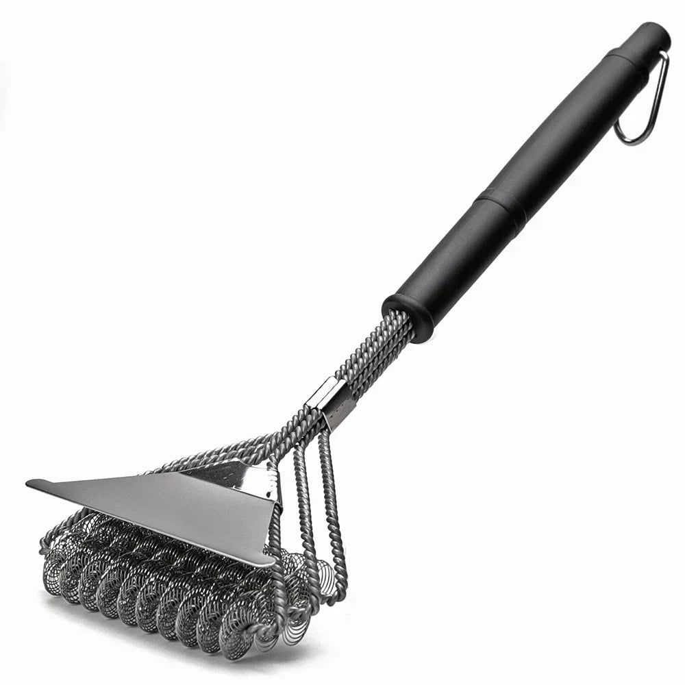 Bristle-Free BBQ Grill Brush, Rust-Resistant Stainless Steel Grill Cleaner Tool-Ridorn