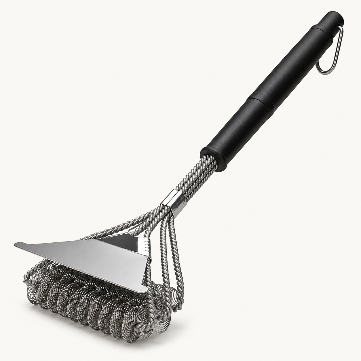 Bristle-Free BBQ Grill Brush, Rust-Resistant Stainless Steel Grill Cleaner Tool