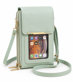 RFID Blocking Phone Bag, Anti-Theft Crossbody Wallet Purse with Shoulder Strap