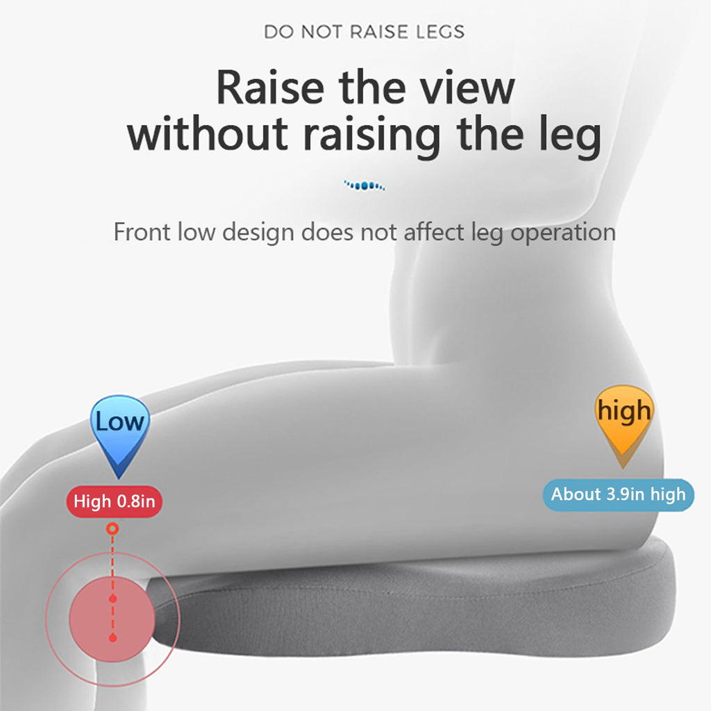 Car Seat Booster Cushion, Memory Foam Height Increase Wedge for Driving Comfort-Ridorn