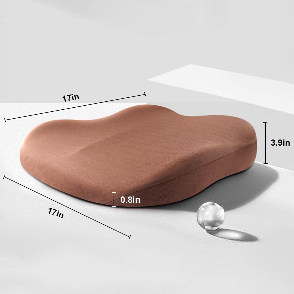 Car Seat Booster Cushion, Memory Foam Height Increase Wedge for Driving Comfort-Ridorn