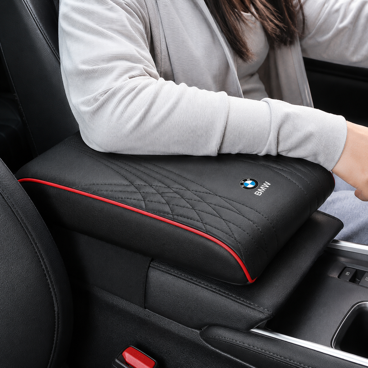 Car Armrest Cushion, Soft Center Console Cover Pad for Comfortable Driving