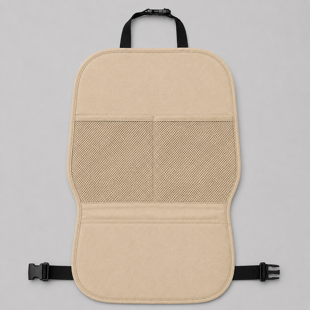 Car Seat Organizer Mat, Universal Anti-Slip Seat Pocket Cover for Interior Storage