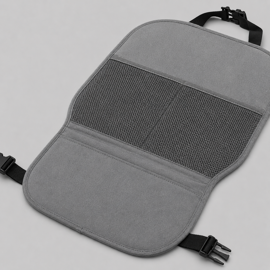 Car Seat Organizer Mat, Universal Anti-Slip Seat Pocket Cover for Interior Storage