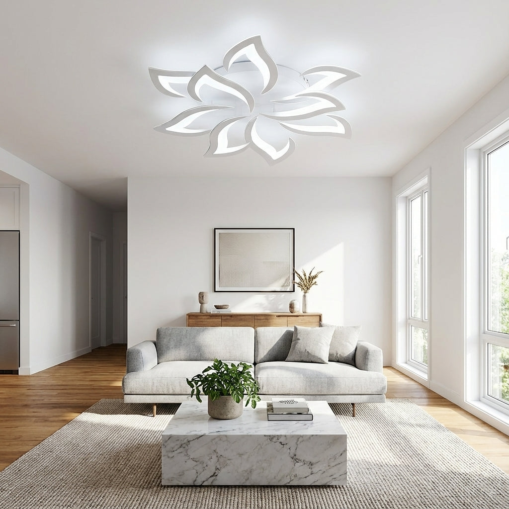 Flower-Shaped LED Ceiling Light for Modern Interiors | Ridorn