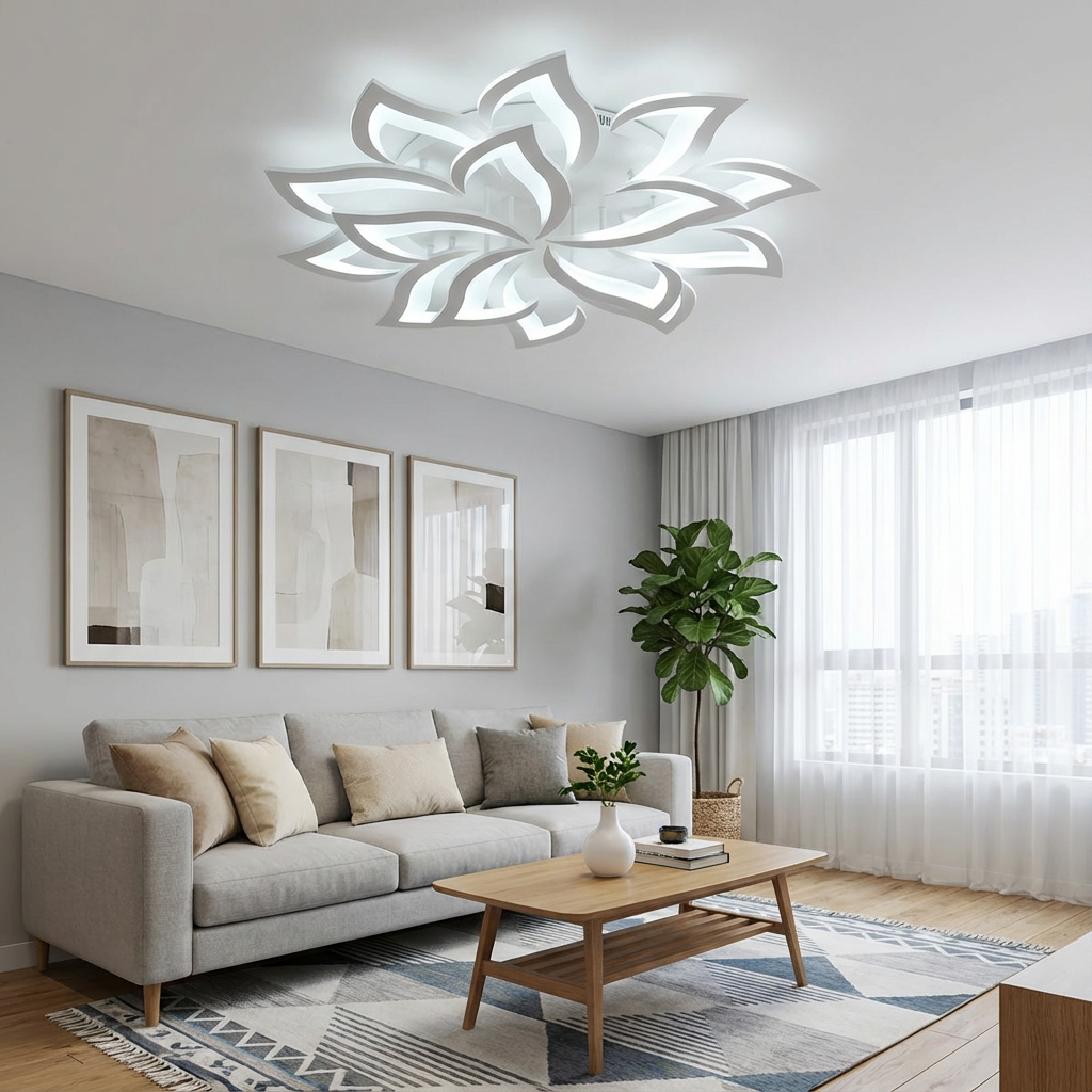 Flower-Shaped LED Ceiling Light for Modern Interiors | Ridorn