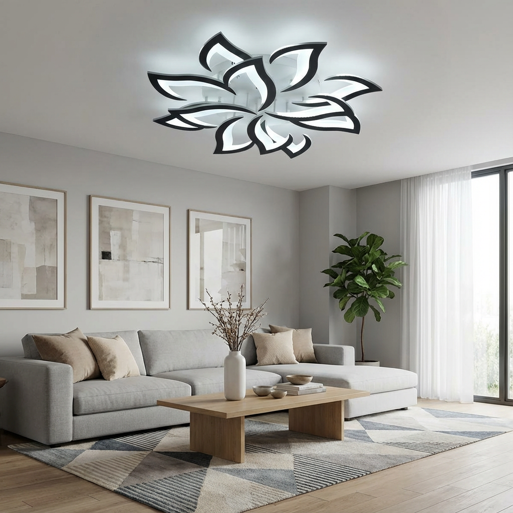 Flower-Shaped LED Ceiling Light for Modern Interiors | Ridorn