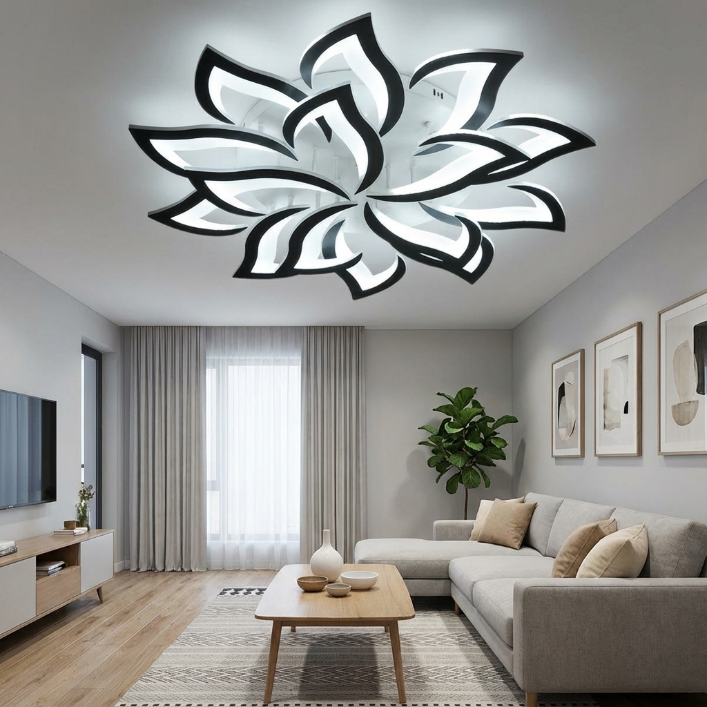 Flower-Shaped LED Ceiling Light for Modern Interiors | Ridorn