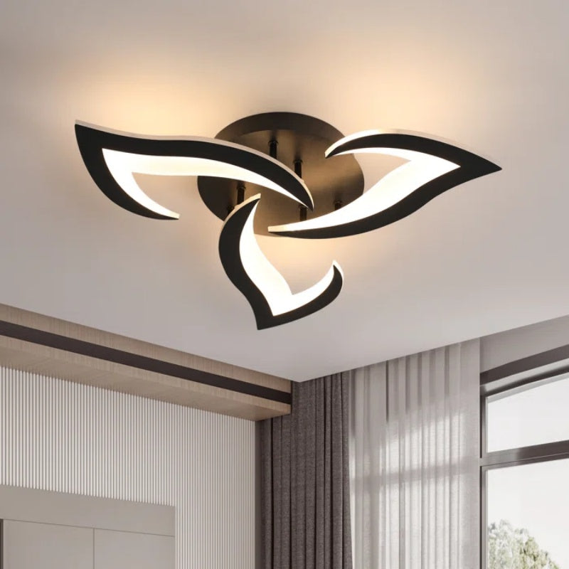 Flower-shaped LED ceiling light for contemporary interiors